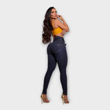 Lucie Ükskõik kui Elegantsed Kõrge Vöökohtadega Jeans