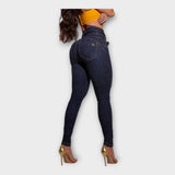 Lucie Ükskõik kui Elegantsed Kõrge Vöökohtadega Jeans