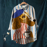 Jitka – Linane särk mustriga