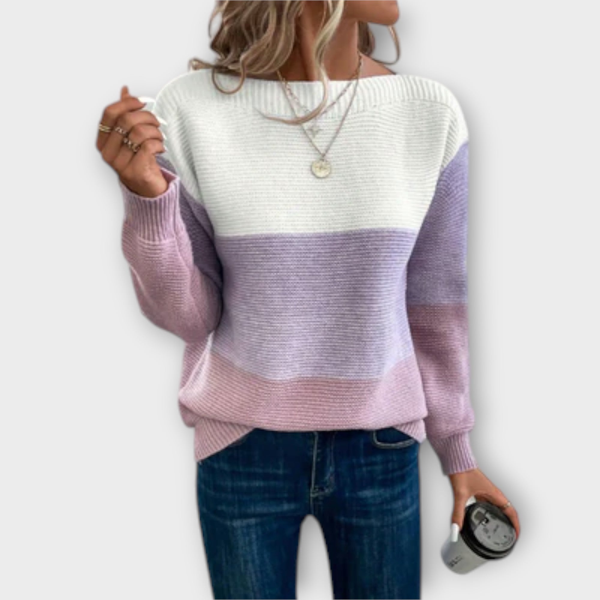 Clara - Elegantne kolmikvärviline patchwork sviiter