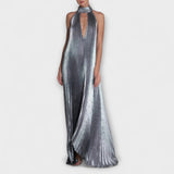 Calliope - Metallilised plisseeritud maxi kleidid
