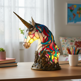 Ükssarvik – Lamp vitraažides (ükssarvik)