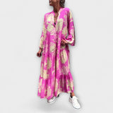 Nerina - Elegantsed lillemustrilised maxi kleidid
