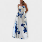 Rosalie - Šikk off-shoulder lilleline maxi kleit