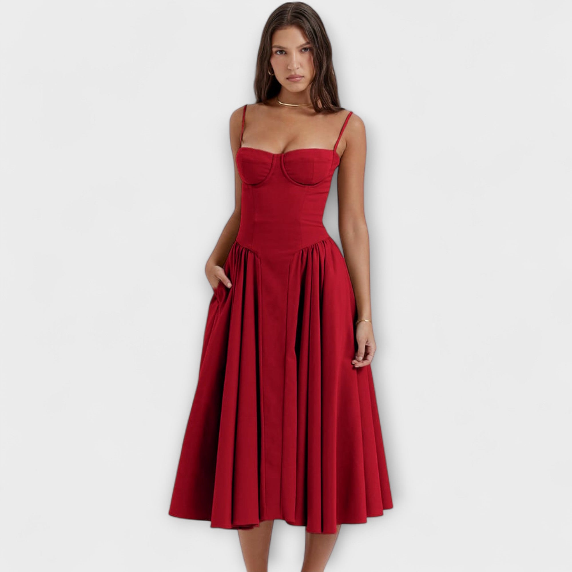 Rosalie - Elegantsed ilma varrukateta korsettkleit