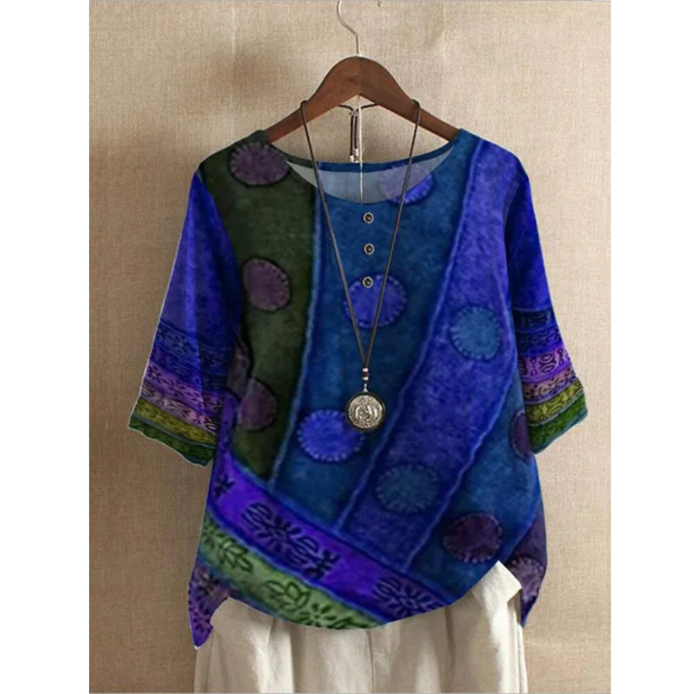 Valerie - Värvikas boho topp