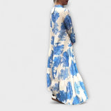 Nerina - Elegantsed lillemustrilised maxi kleidid