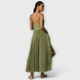 Marilyn - Midi Kanga Kokkutõmbuv Seelik Kleit Bustier Disainiga
