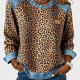 Roxy | Leopardimustriga topp ja teksasekraanidega