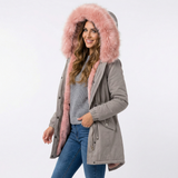 Adela | Parka kunstkarusnahaga aktsent