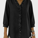 Diana | Denim tunika volangidega