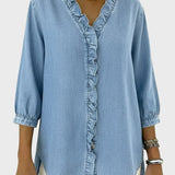 Diana | Denim tunika volangidega