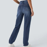 Karolína Eleganti Elastsed Jeans Kõrge Vöökoht Mugavad