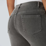 Karolína Eleganti Elastsed Jeans Kõrge Vöökoht Mugavad