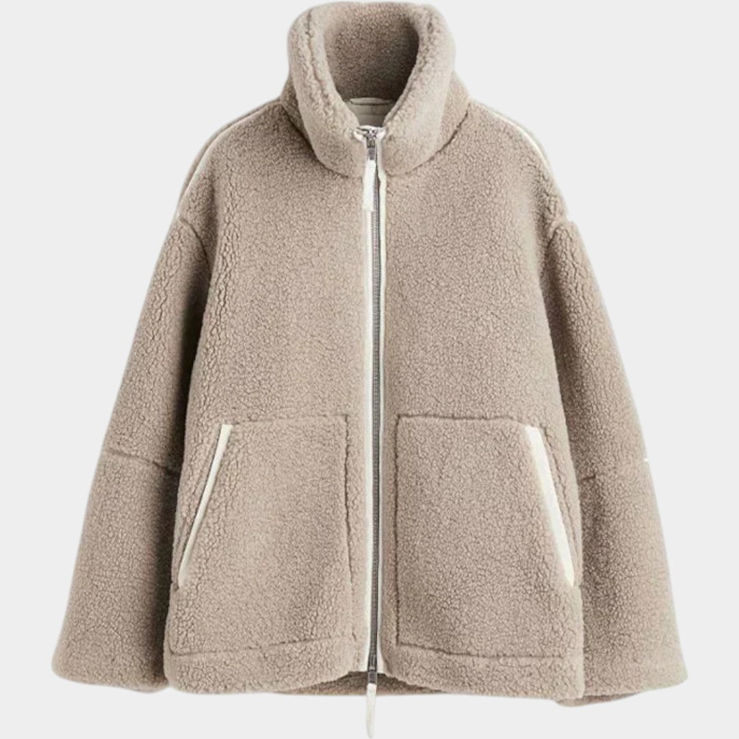Petra – naiste oversized teddy mantel lukuga