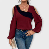 Scarlett - Pluus ruudukujulise lõikega