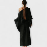 Dana - Kimono kleit, mis on valmistatud linast ja puuvillast