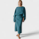 Dana - Kimono kleit, mis on valmistatud linast ja puuvillast