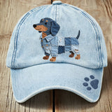 Bonita - Unisex patchwork teksajakk lemmikloomadele taksiga