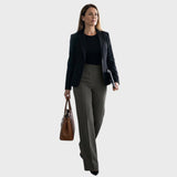 Karolína - Elegantsed püksid kõrge vöökohaga