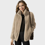 Mila | Luksuslik pehme jakk lukuga