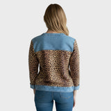 Roxy | Leopardimustriga topp ja teksasekraanidega