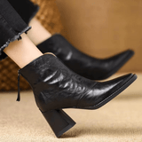 Eliška | Luksuslikud pahkluu kingad keskmise kontsaga